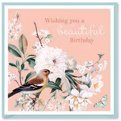 Kort `Wishingyou a beautiful Birthday`