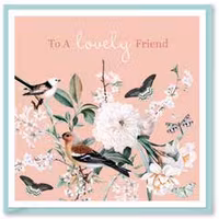 Kort `To a lovely Friend`