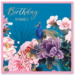 Kort `Birthday Wishes`