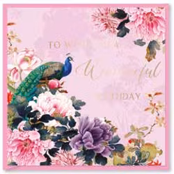 Kort `To Wish You A Wonderful Birthday`