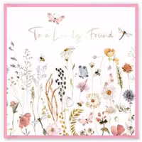 Kort `To a Lovely Friend`