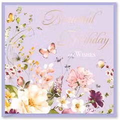 Kort `Beautiful Birthday Wishes`