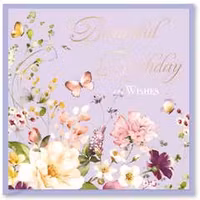 Kort `Beautiful Birthday Wishes`