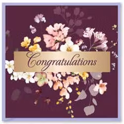 Kort `Congratulations`