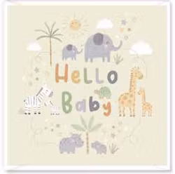 Kort `Hello Baby`