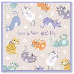 Kort `Have a Purr-fect Day!`