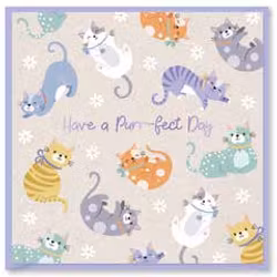 Kort `Have a Purr-fect Day!`