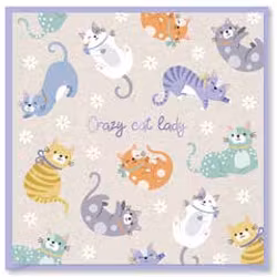 Kort `Crazy Cat Lady`