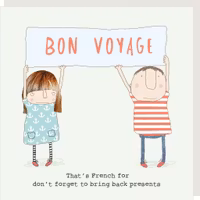 Card Bon Voyage Presents
