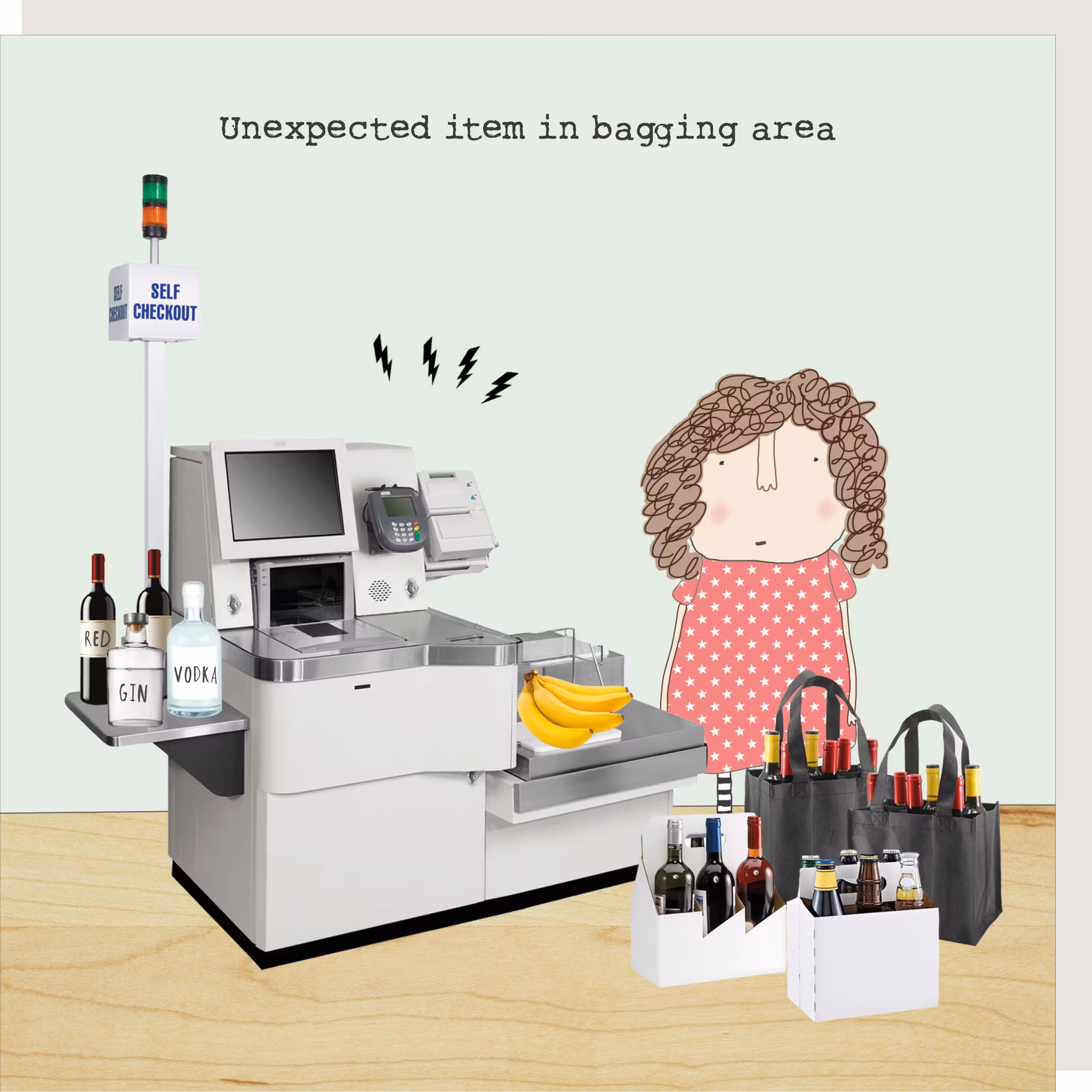 Card Bagging Area