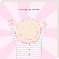 Card Girl Bump Landed