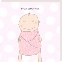 Card Hello Baby Girl