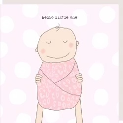 Card Hello Baby Girl