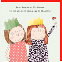 Card Xmas Bestie Pigs