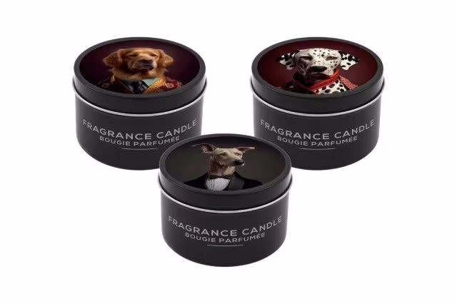 Tin Candle Dog