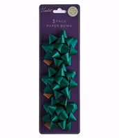 3-pack Bows Green Kraft