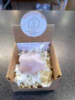 Rough Crystal in Box Rose Quartz (rosa)