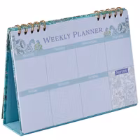 Fresh Blooms Weekly Desk Planner
