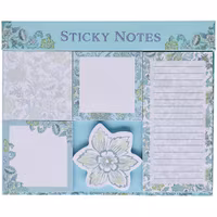 Fresh Blooms Magnetic Sticky Notes