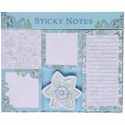 Fresh Blooms Magnetic Sticky Notes