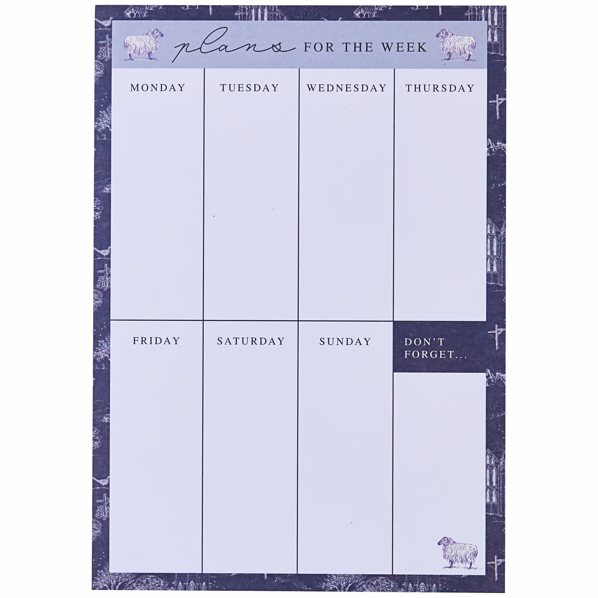 Yorkshire Weekly Planner
