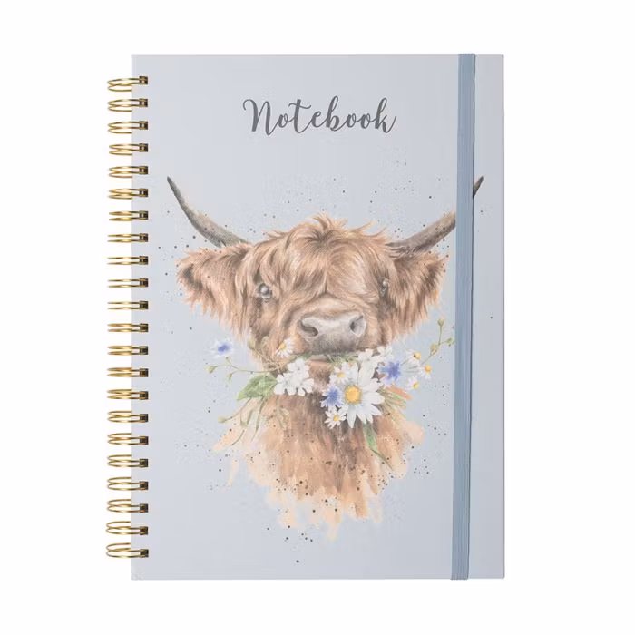 A4 Notebook Highland Cow