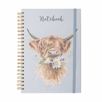 A4 Notebook Highland Cow
