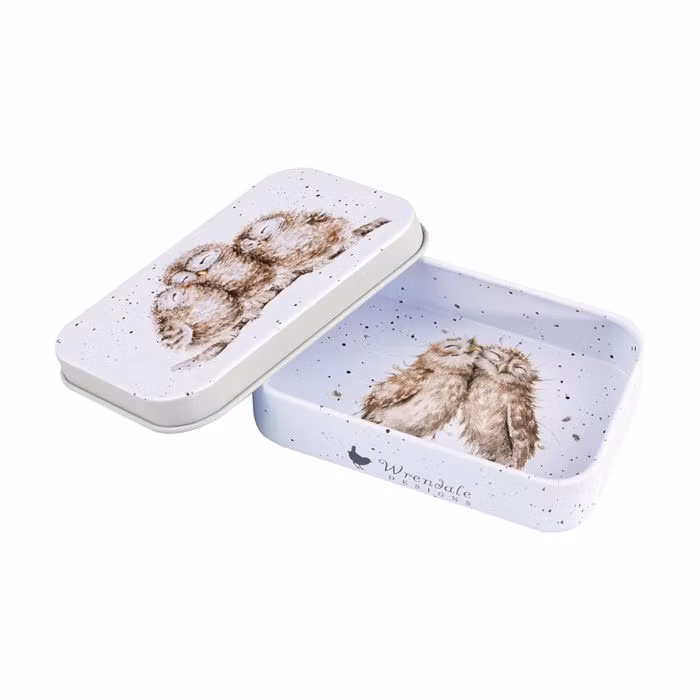 Mini Gift Tin Owl