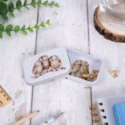 Mini Gift Tin Owl