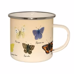 Vintage Butterflies Tin Mug