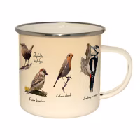 Vintage Birds Tin Mug