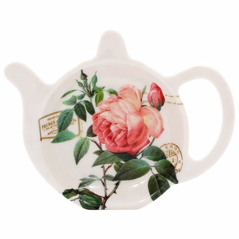 Redoute Rose Tea Bag Tidy