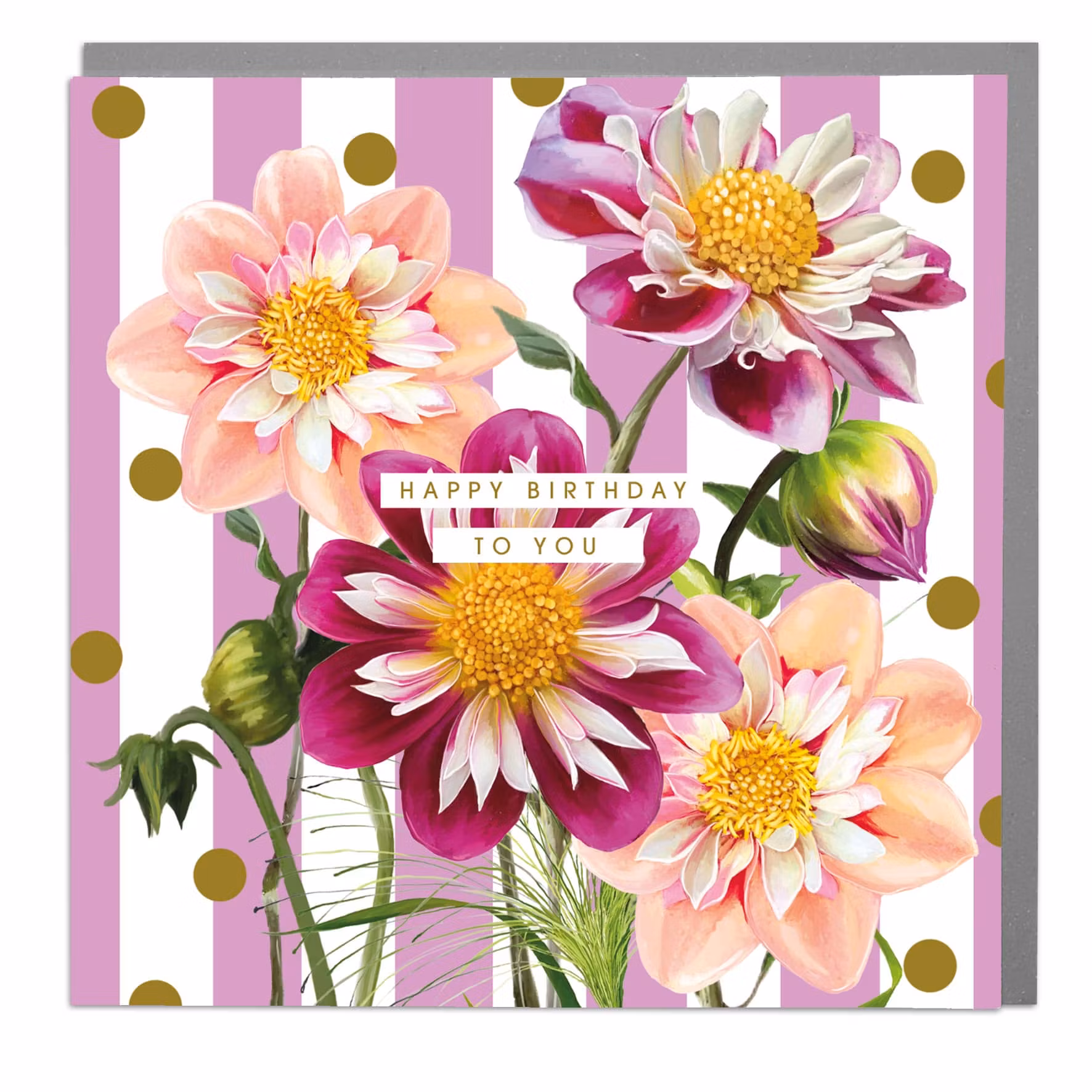 Card Dahlia Beach Happy Birthday To You