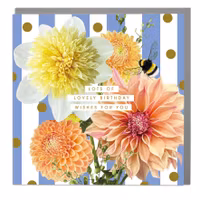 Card Dahlia Beach Lots of Birthday Wishes