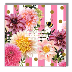 Card Dahlia Beach Daughter Birthday