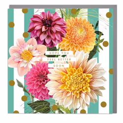 Card Dahlia Beach Get Well Soon