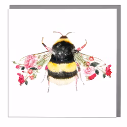 Card Wildlife Botanical Bumble Bee