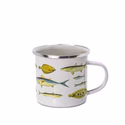 Vintage Fish Tin Mug