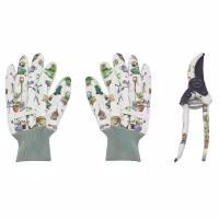 Green Fingers Gloves & Secateurs Set
