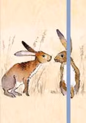 Kissing Hares Notebook A6