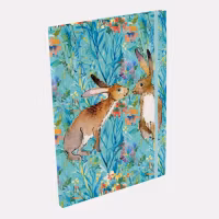 Kissing Hares Notebook A4