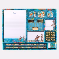 Kissing Hares Stationery Set