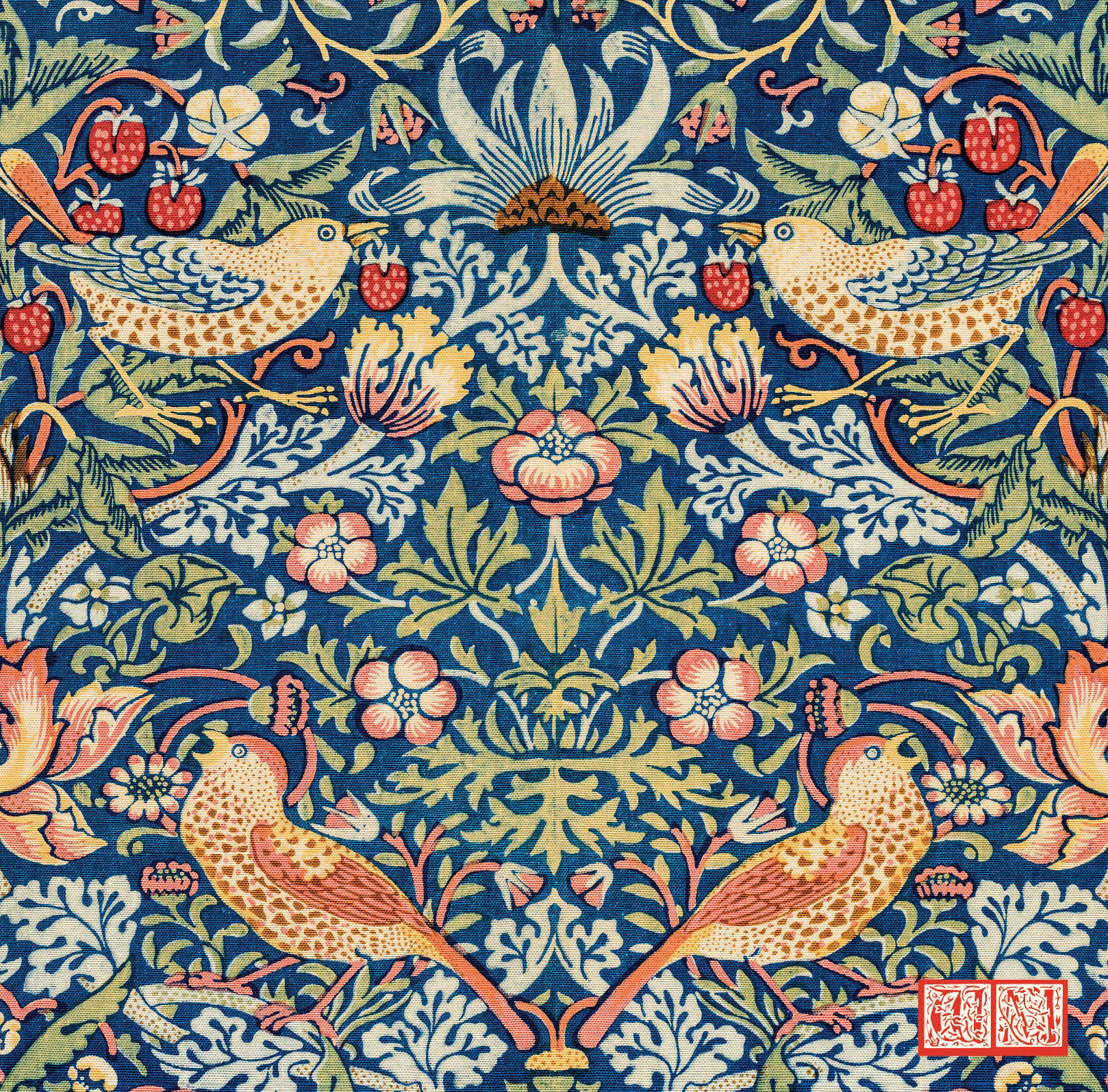 William Morris - Strawberry Thief Noteblock