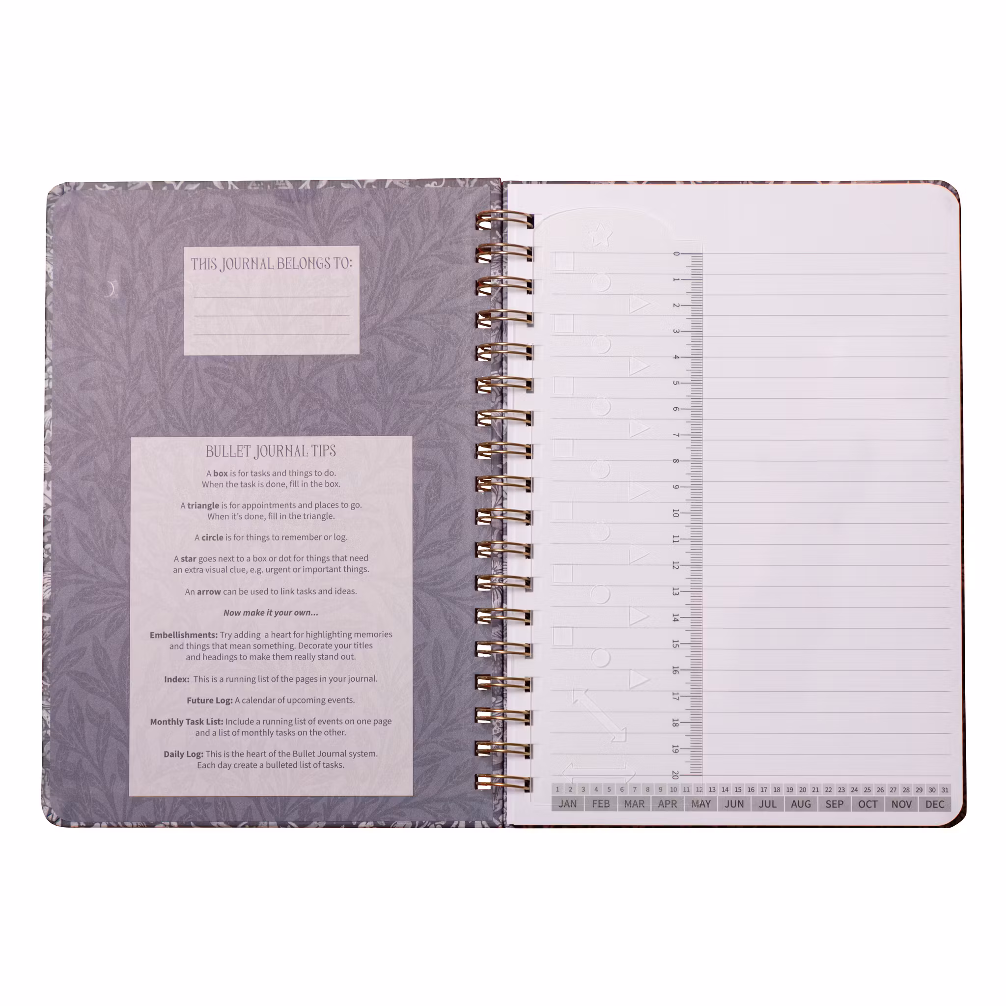 William Morris - Strawberry Thief B5 Lined Notebook