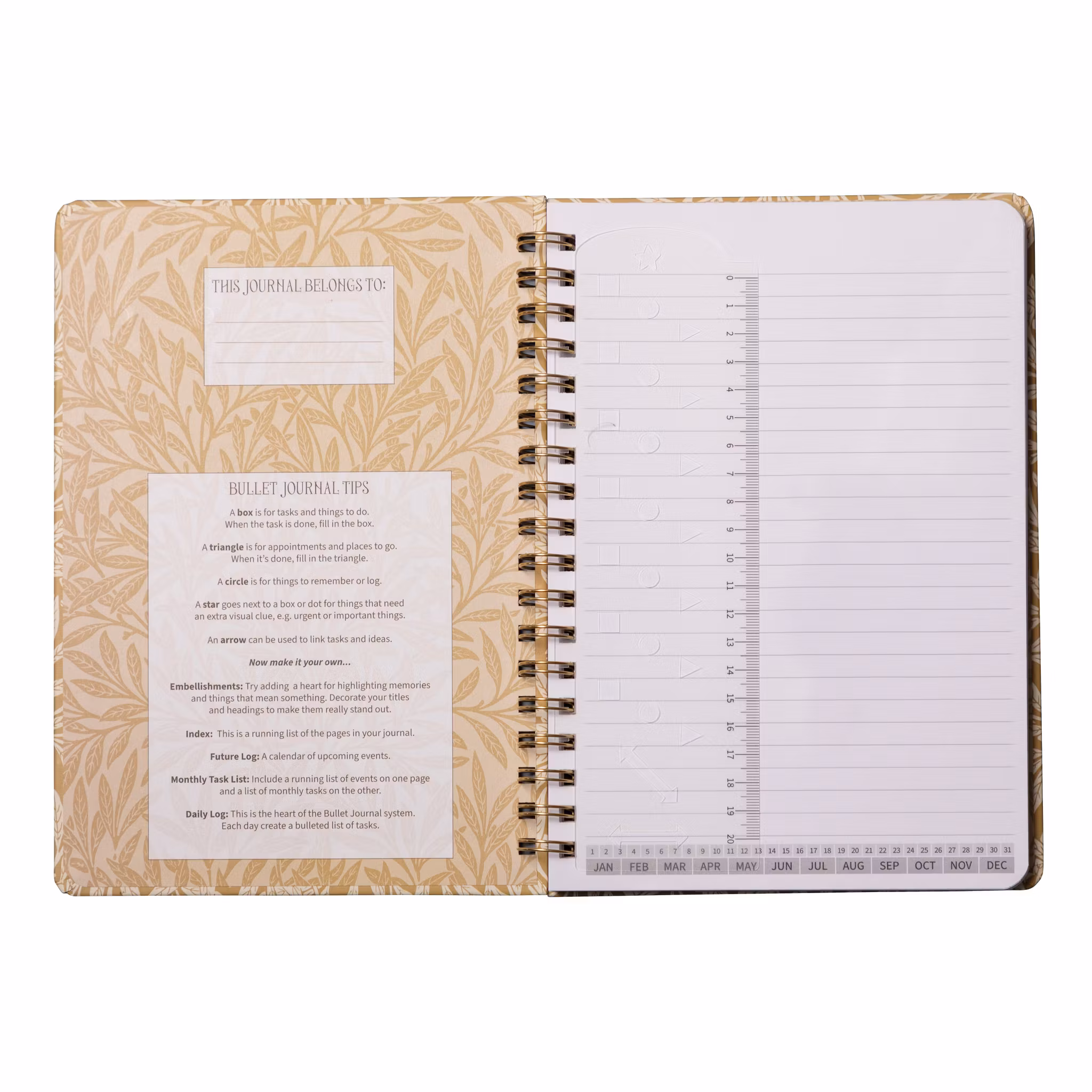 William Morris - Willow & Rose B5 Lined Notebook