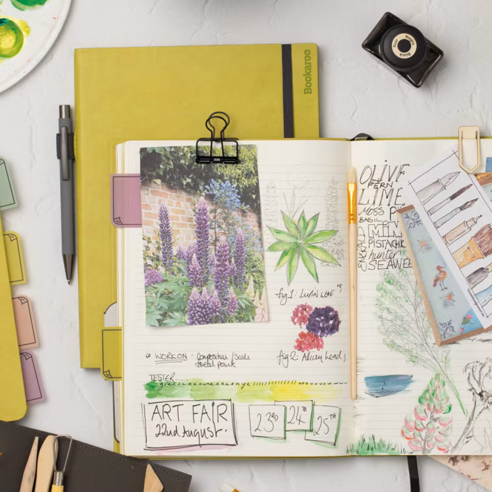 Bigger Things Notebook Gold