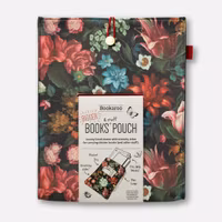 Books & Stuff Pouch Dark Floral
