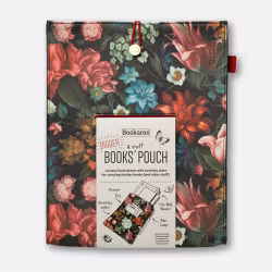 Books & Stuff Pouch Dark Floral