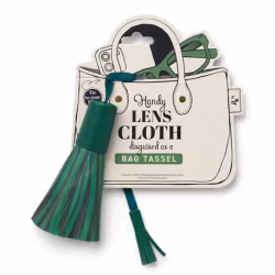 Bag Tassel Lens Cloths - Green