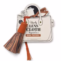Bag Tassel Lens Cloths - Brown